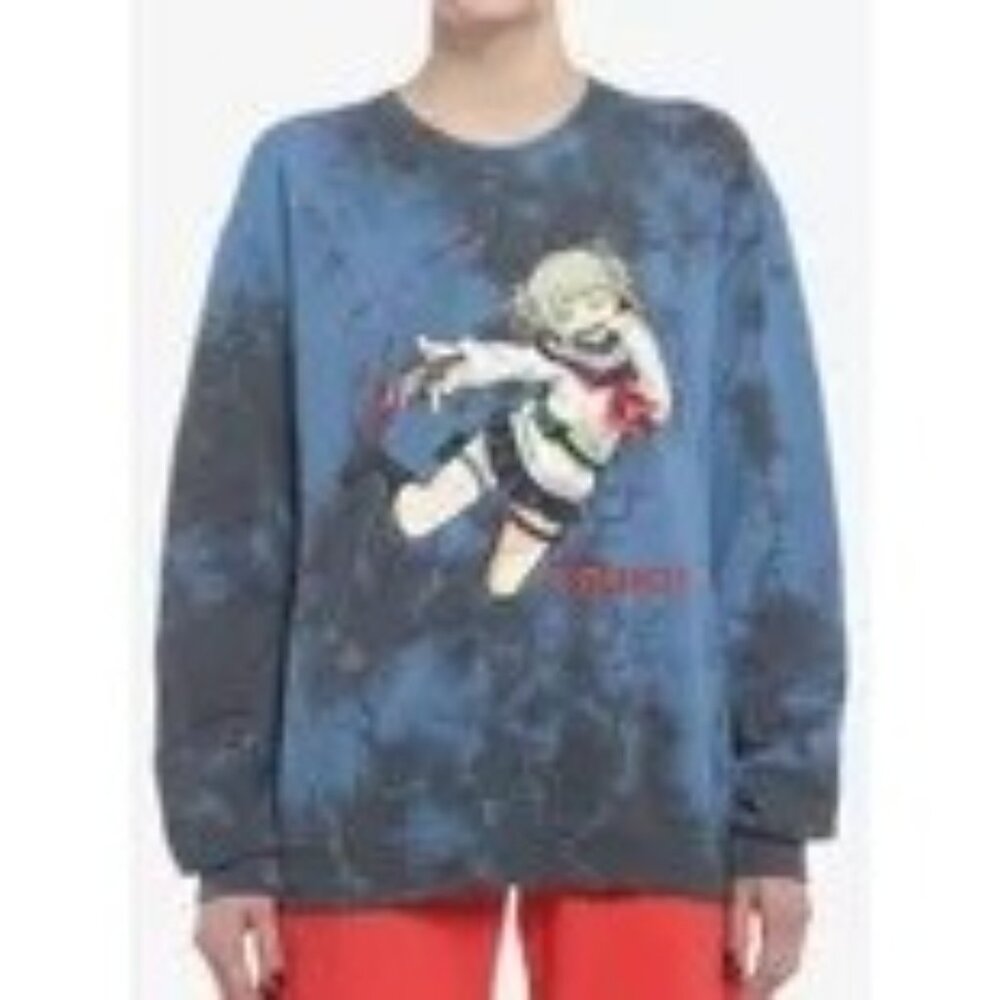My Hero Academia Women's Himiko Toga Blood Tie-Dye Sweatshirt Sz 2x Crunchy Roll